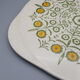 ceramic pie dish edelkeramik grunstadt floral decoration