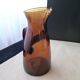 Carafe in amber blown glass 1.4 l