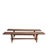 Pair of oak benches
