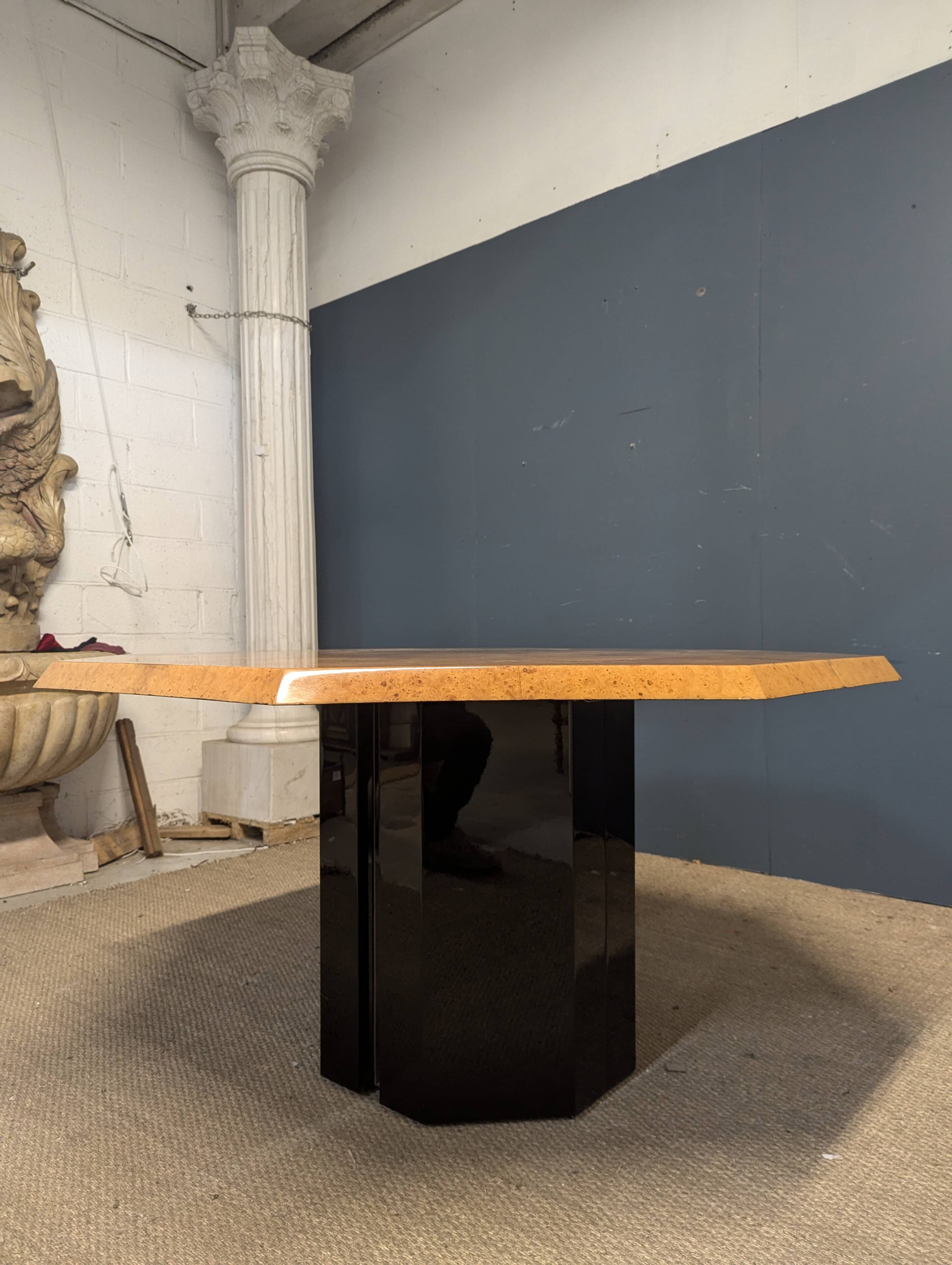 Elm burl table by Jean-Claude Mahey