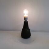 Danish green/brown ceramic table lamp, estimated 1960s.