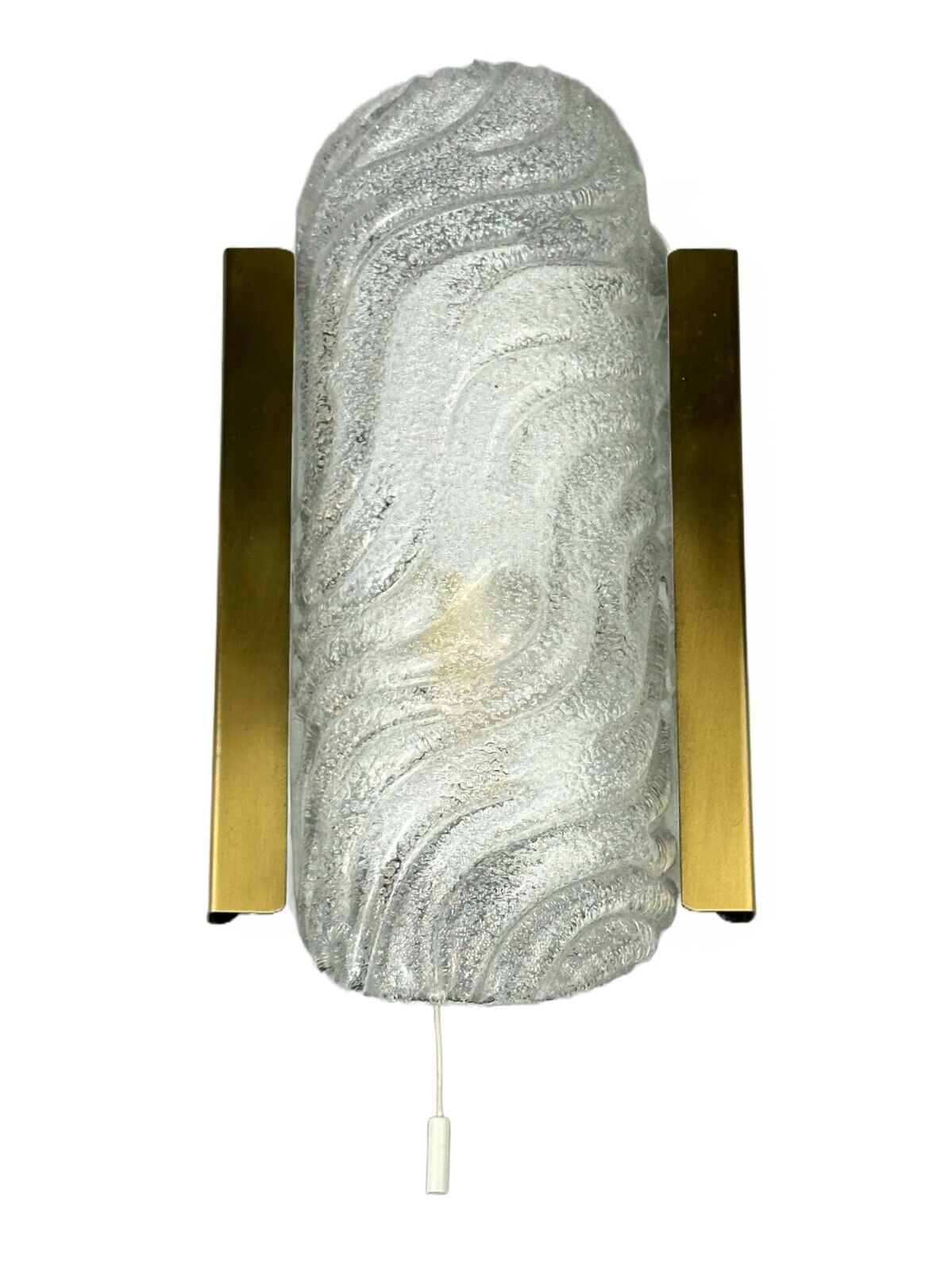 60s 70s wall lamp Fischer Leuchten Germany Wall Sconce Ice Glass Design