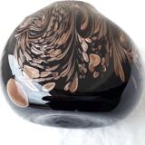 Nason glass vase with metal inclusions