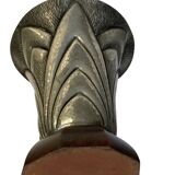 Art Deco, embossed pewter vase signed DELAVAN circa 1930