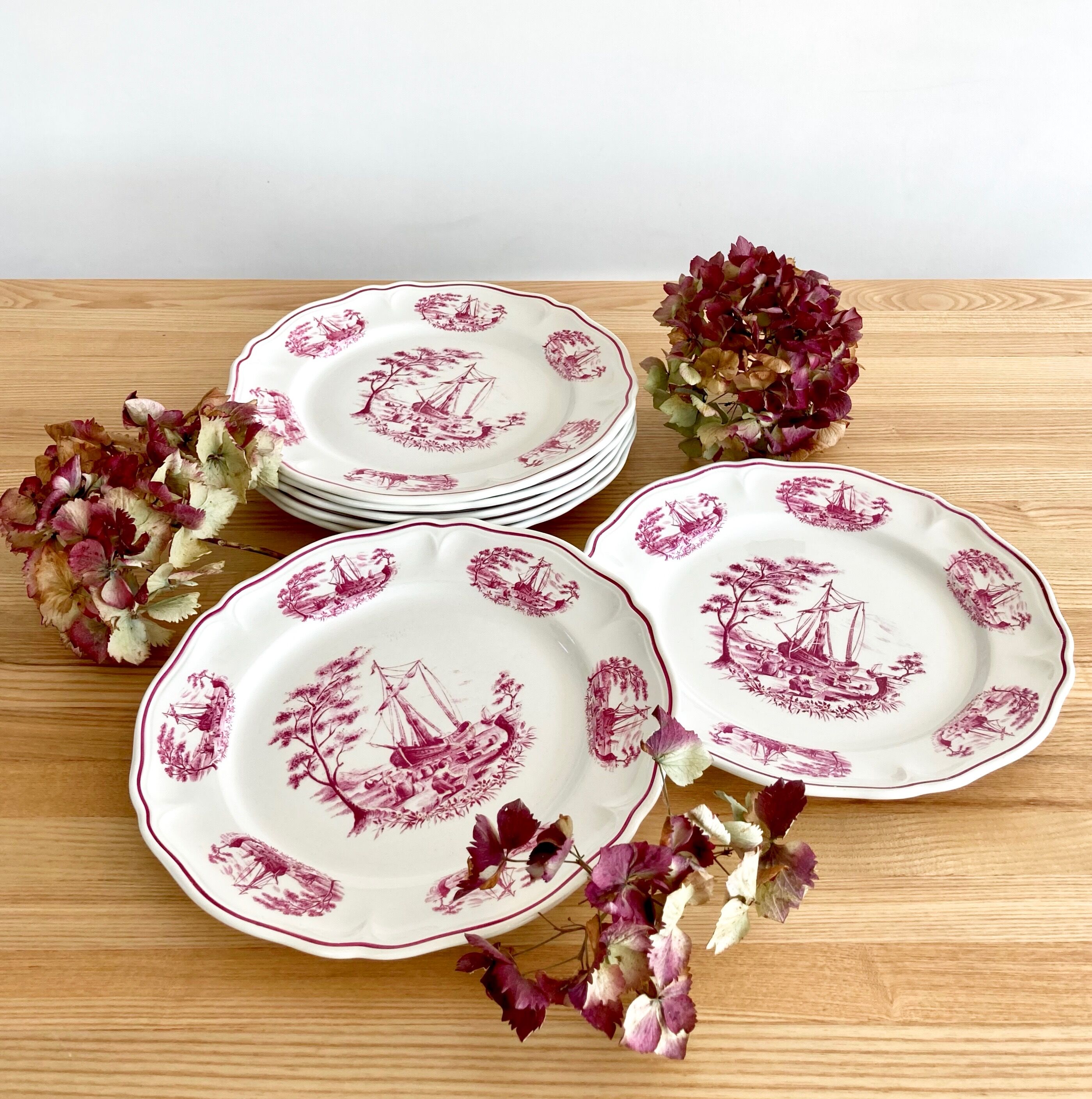 7 plates Orchies Moulin des Wolves