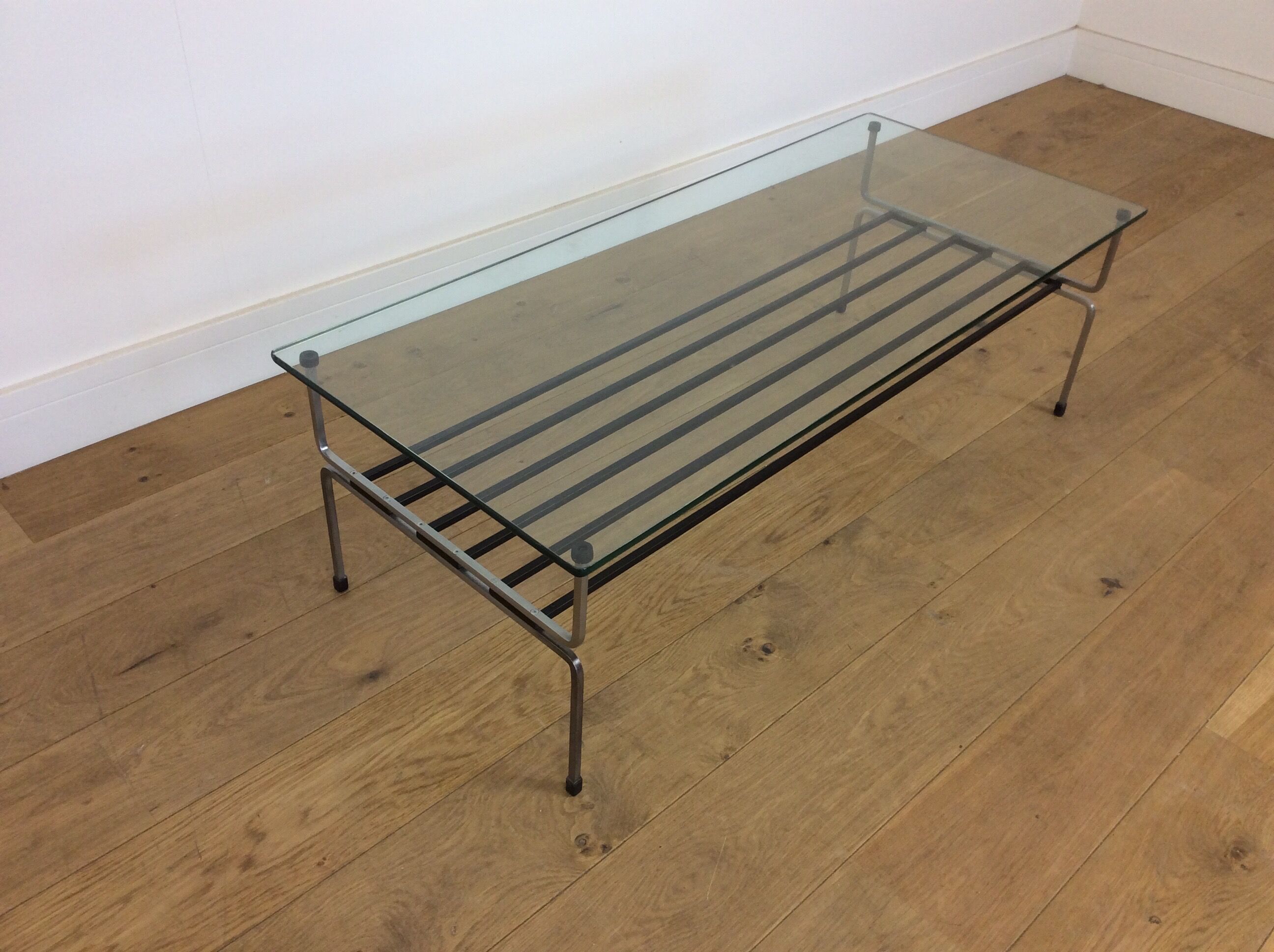 Mid Century glass top table