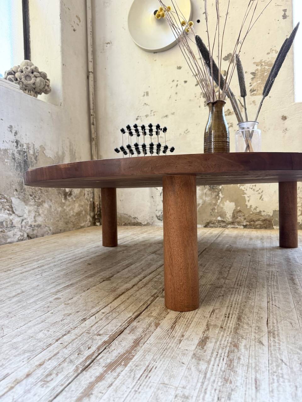 50s round tripod coffee table