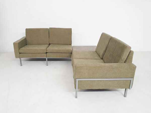 Canapé modulable 4 places, attribué à Florence Knoll, Allemagne années 1960.