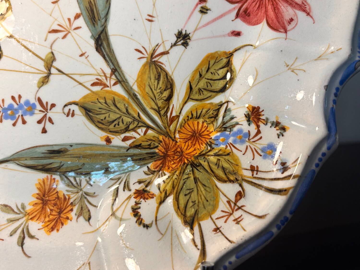 Assiette Nove L’Italie début 20eme