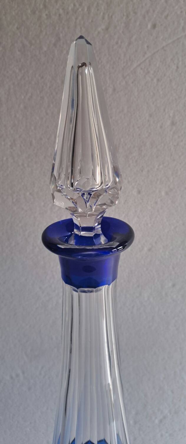 Saint Louis crystal carafe gravy, Massenet model