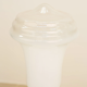 Italian lamp in metal & opaque glass 70's
