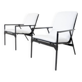 Mid-Century Pair of Foldable Armchairs Nena by Richard Sapper for B&B Italia, 1984