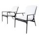 Mid-Century Pair of Foldable Armchairs Nena by Richard Sapper for B&B Italia, 1984