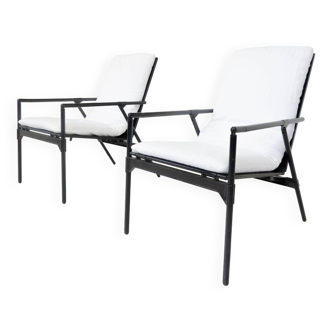 Mid-Century Pair of Foldable Armchairs Nena by Richard Sapper for B&B Italia, 1984