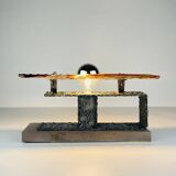 Vintage Brutalist wall light, Italy, 1970s