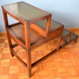 Library staircase bench table