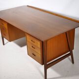 Mid-Century Design Desk in Teak by Arne Vodder & Anton Borg, 1960s