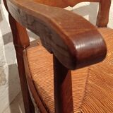Fauteuil paillé ancien