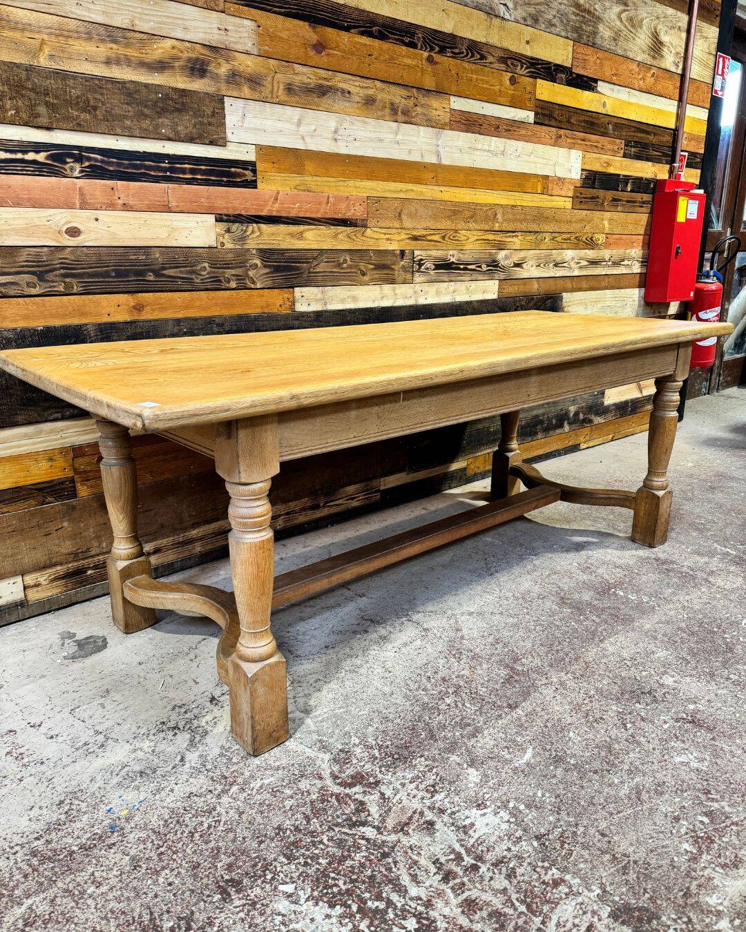 Solid oak farmhouse table