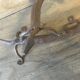 Poignées de porte "Lézards" en  fer forgé recyclé artisanale