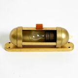 Original 1930s cabin submarine wall lamp in streamlined design