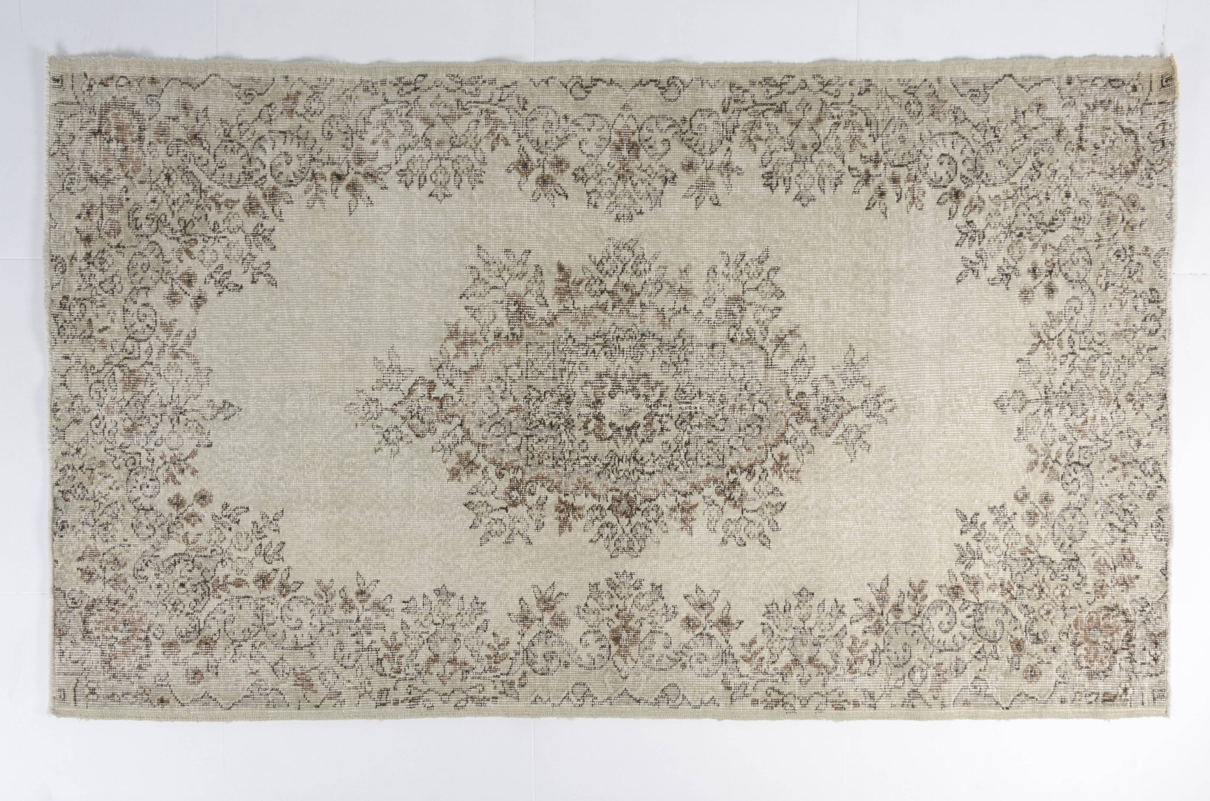 Grey Oushak Area Rug