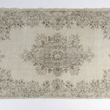 Grey Oushak Area Rug