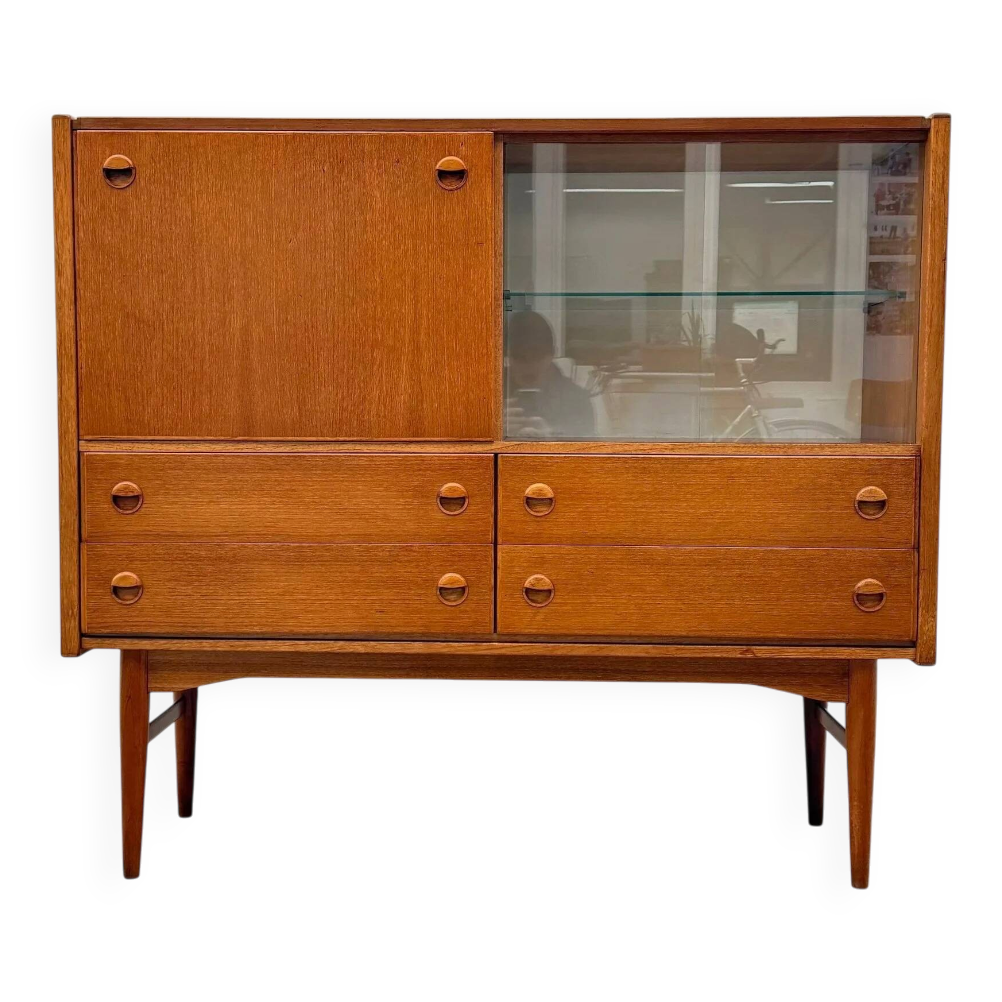 Scandinavian style bar cabinet in teak, 1970.