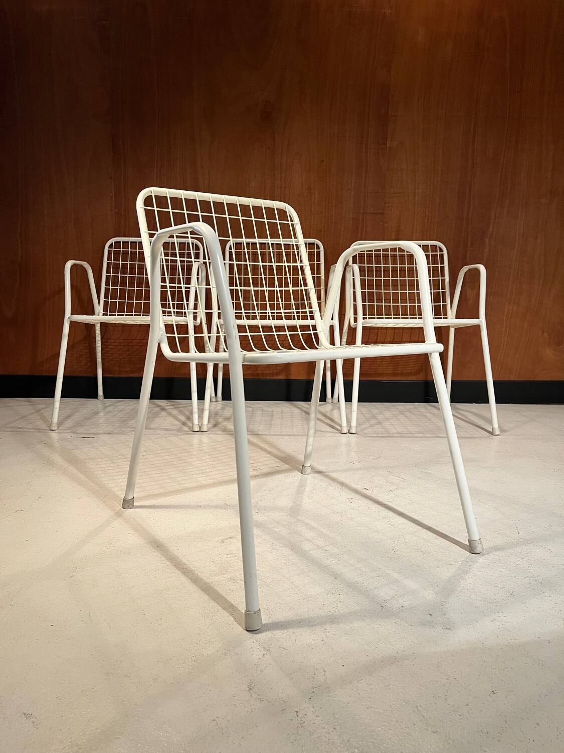 4 vintage Emu Rio chairs from Italy, 1980.