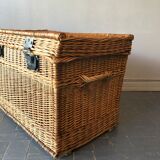 Old rattan trunk