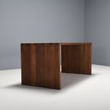 Rustic Solid Teak Desk / Table, France 1960s