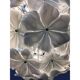 Contemporary White Lotus Murano Glass Sputnik Chandelier