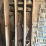 Old wooden workshop locker