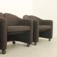 Set of four PS142 armchairs by Eugenio Gerli for Tecno, Italy, 1966.