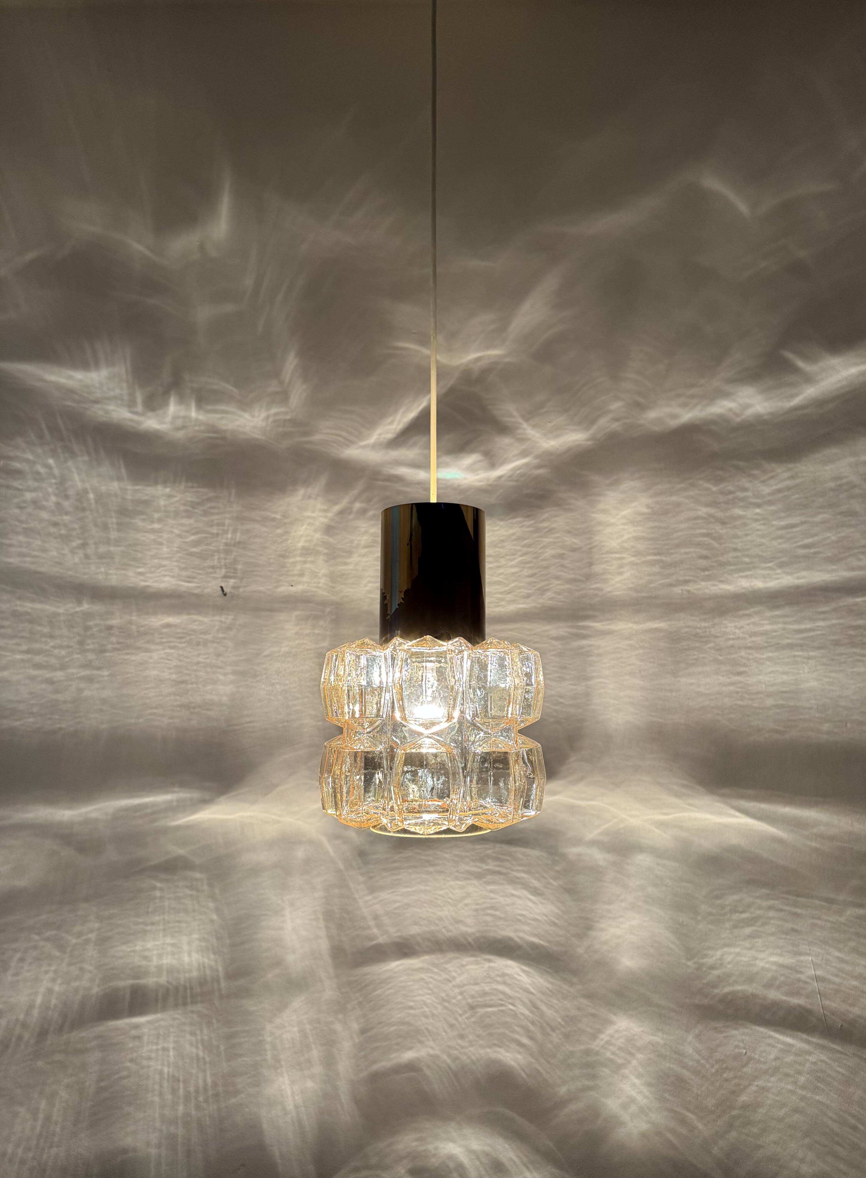 Bubble Glass Pendant Lamp by Helena Tynell for Glashütte Limburg