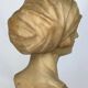 Sculpture alabaster 1900 by l romiti rebecca bust art nouveau double patina