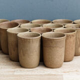 Lot de 14 verres en grés Rhodaceram