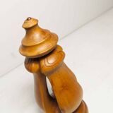 Lampe à poser bois massif 1960