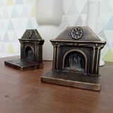Pair of 1920s Art Deco bronze bookends