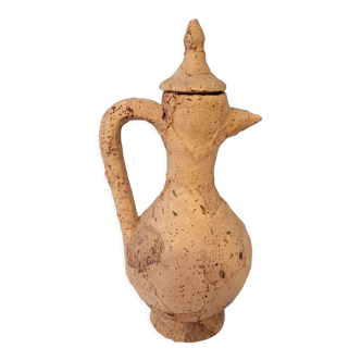 Terracotta and cork pitcher carafe