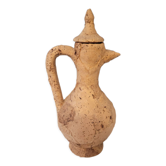 Carafe pitcher in terracotta and cork