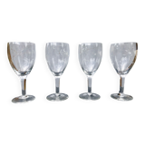 Engraved crystal glasses