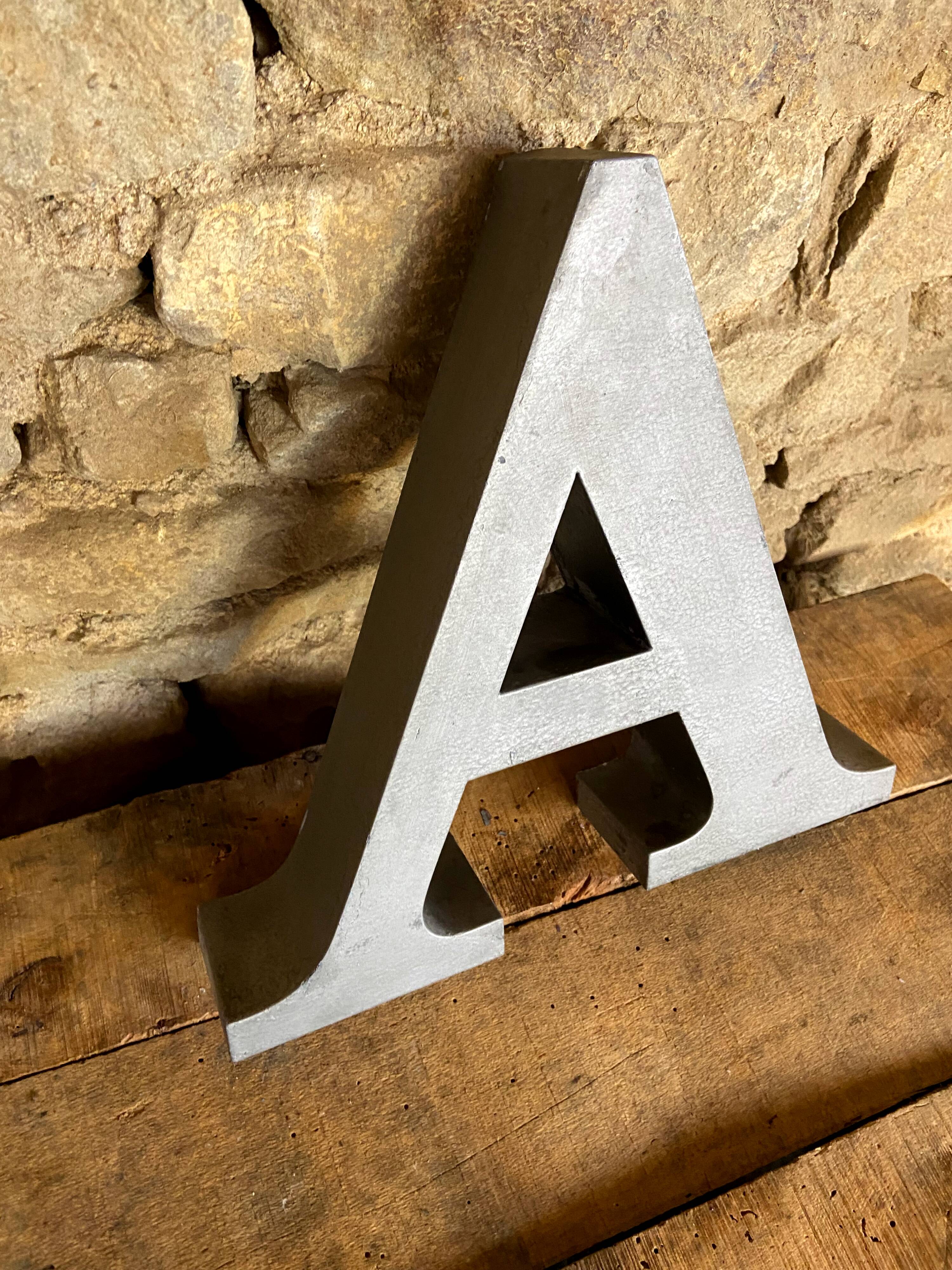 Metal letter A
