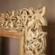 Carved wooden frame. carved wooden frame with floral motifs.