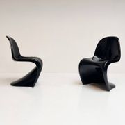 Set of 2 Herman Miller chairs by Verner Panton, 1970's