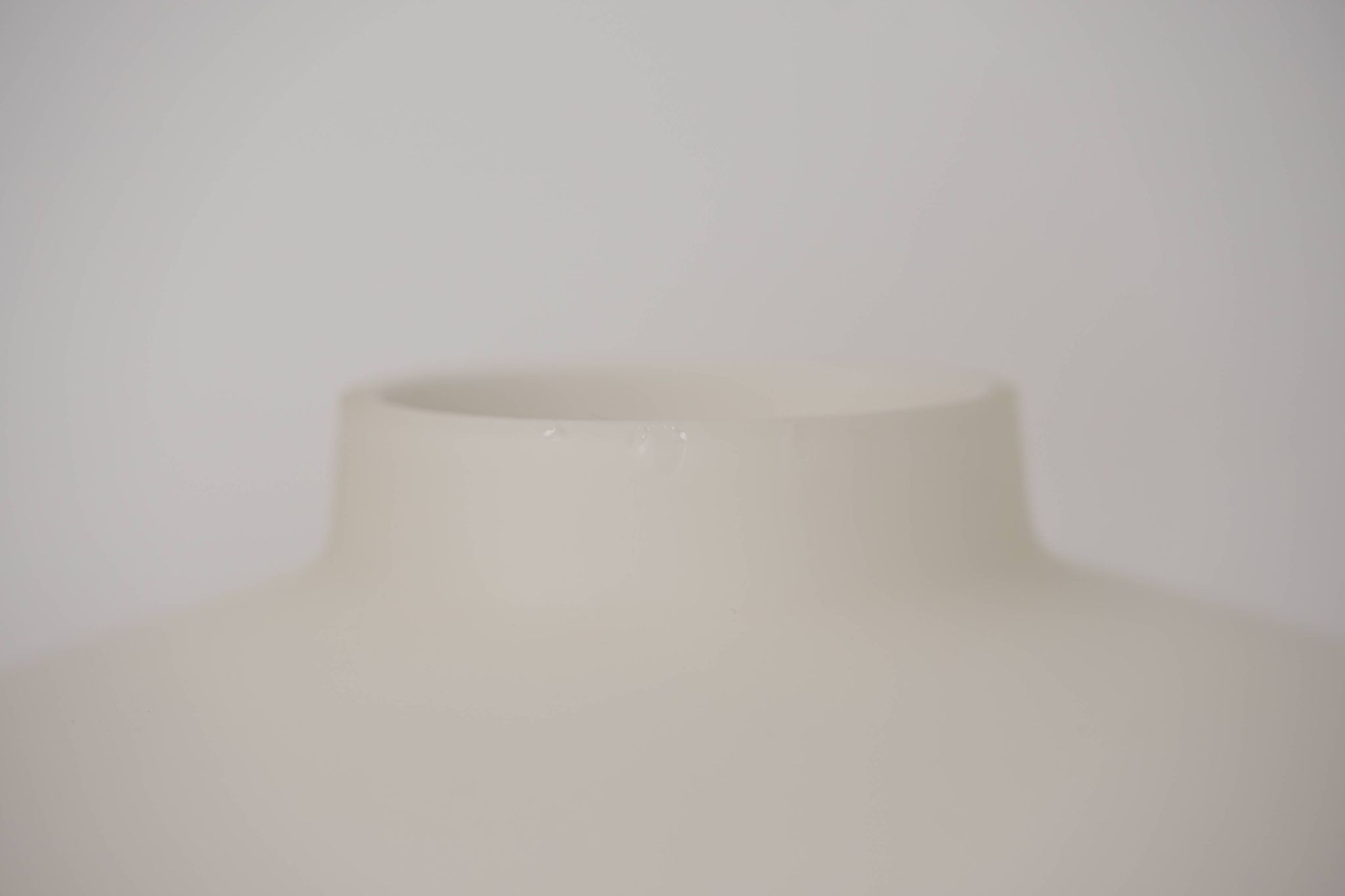 Danish Vintage UFO Lamp in Opal Glass and Teak 1960s