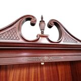 Trumeau (secretary desk) vintage con vetrina, anni 50