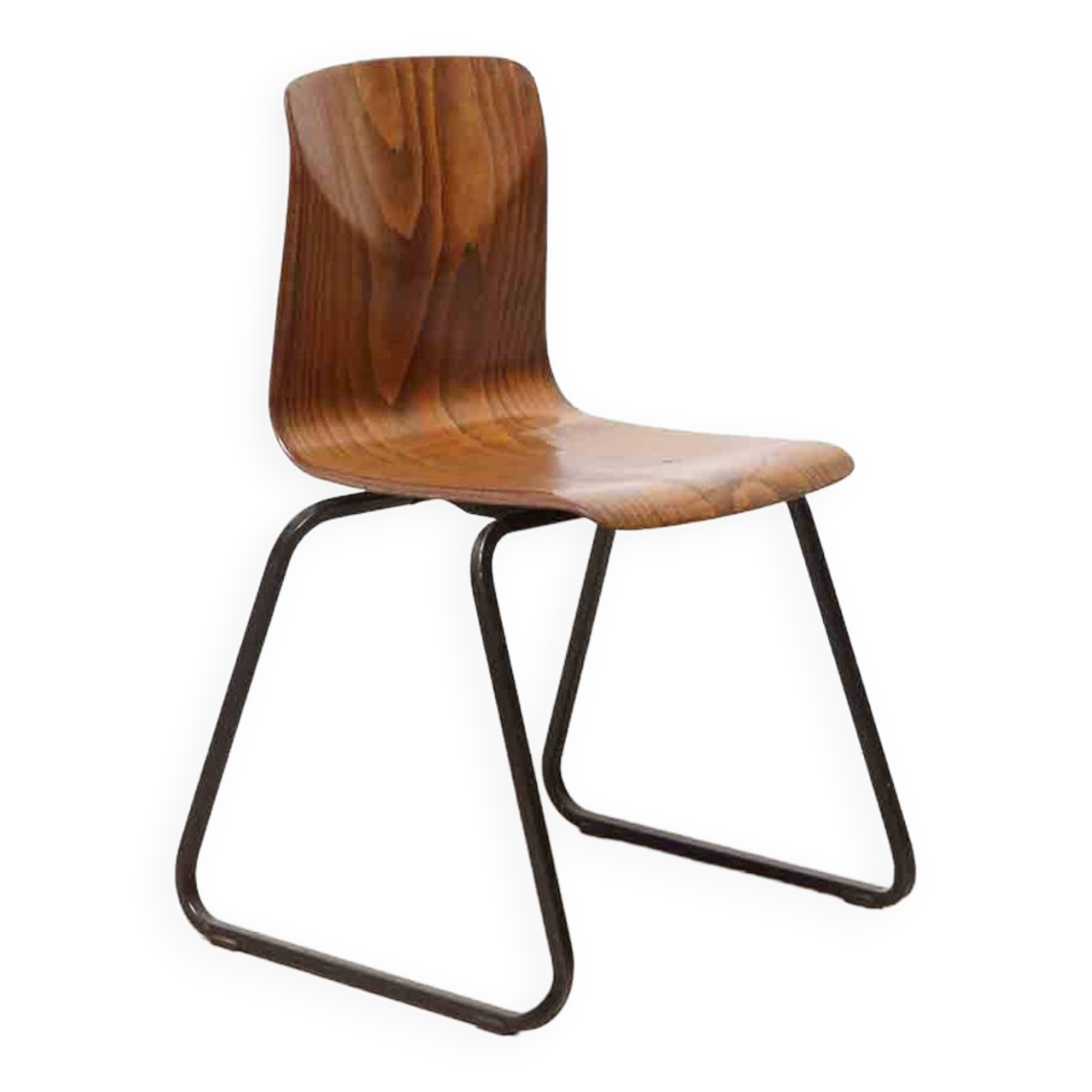 Vintage Galvanitas S23 oak and brown chair