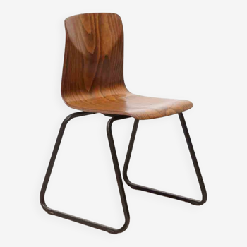 Vintage Galvanitas S23 oak and brown chair