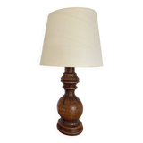 Brutalist wooden lamp